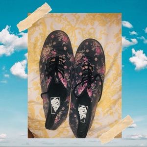 Flower print Vans